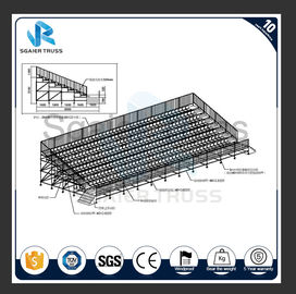Dismountable Stadium Steel Grandstand Stable Performance Customized Size